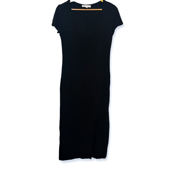 3 FOR $50! 🎁 AMOUR VERT Black Miley Softest Dream Knit Midi T-Shirt Dres… - Picture 2 of 7